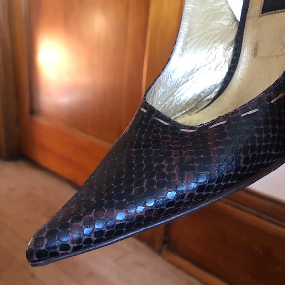 D&G Dolce & Gabbana Brown Heels Size: 39 US: 9 - Picture 7 of 16